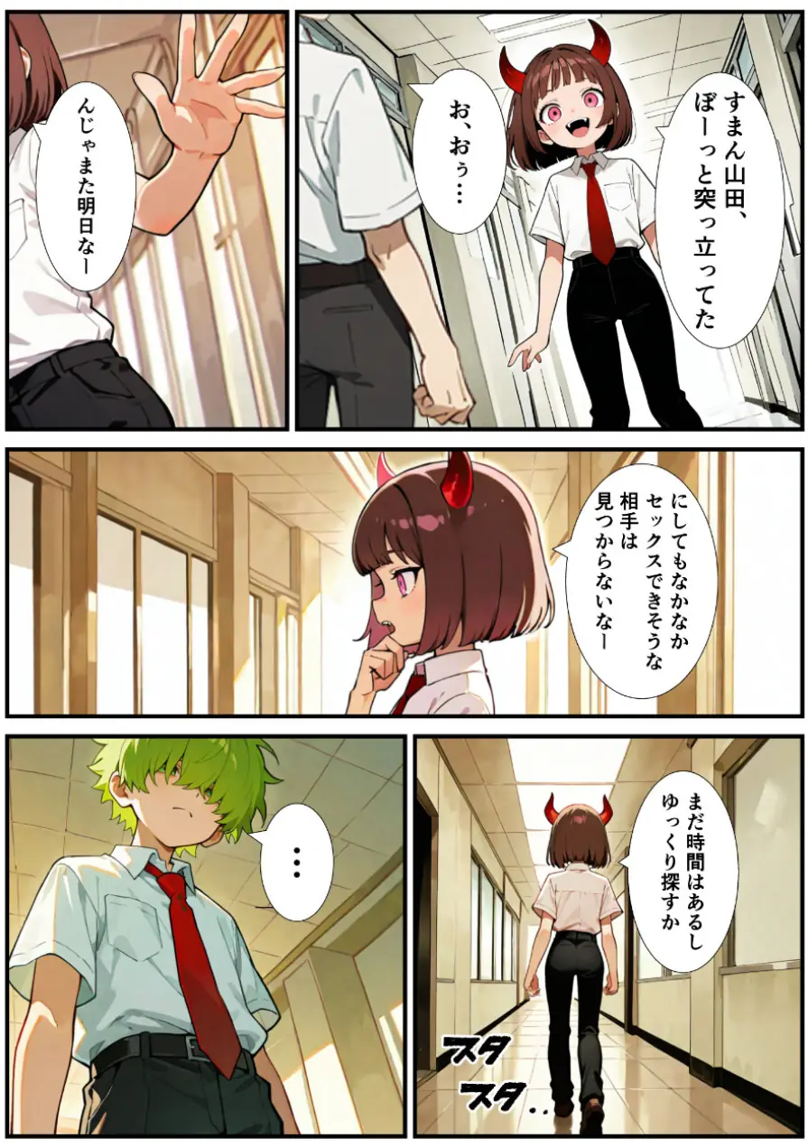 突然淫魔に女体化した俺が学校で初めてセックスする話【モザイク版】 試し読み 11ページ