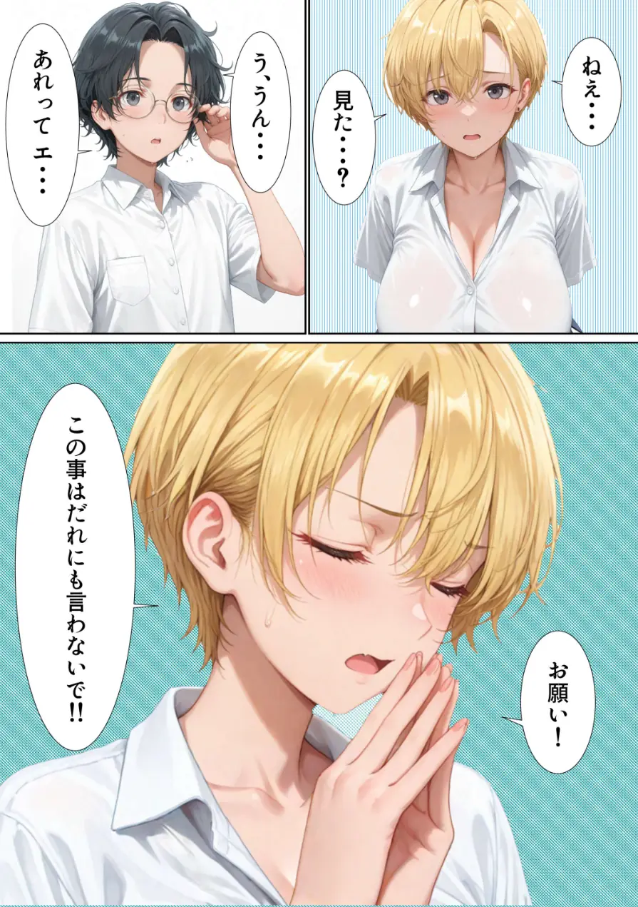 エロ同人大好きな女子校生ギャルがクラスメイトと初濃厚SEX【モザイク版】 試し読み 5ページ