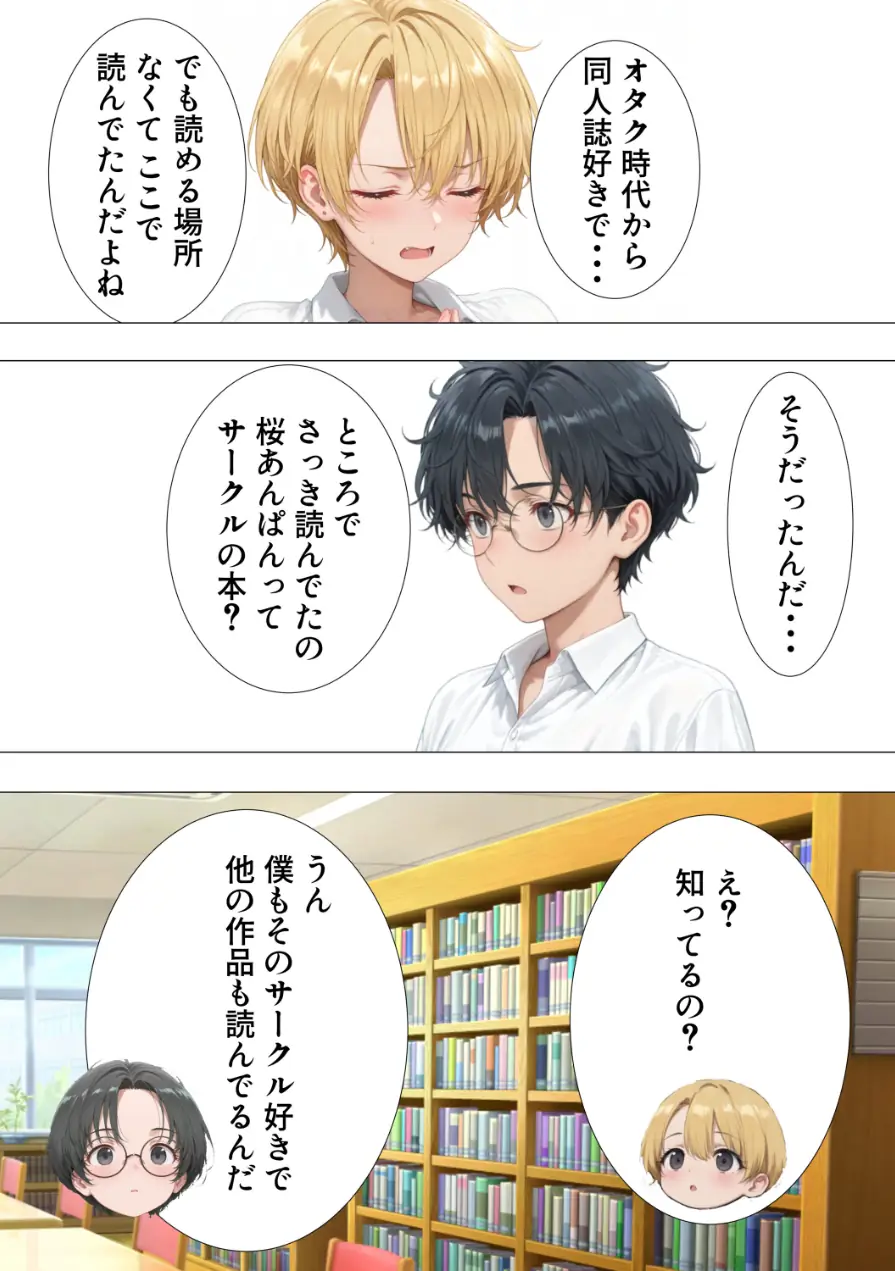 エロ同人大好きな女子校生ギャルがクラスメイトと初濃厚SEX【モザイク版】 試し読み 7ページ