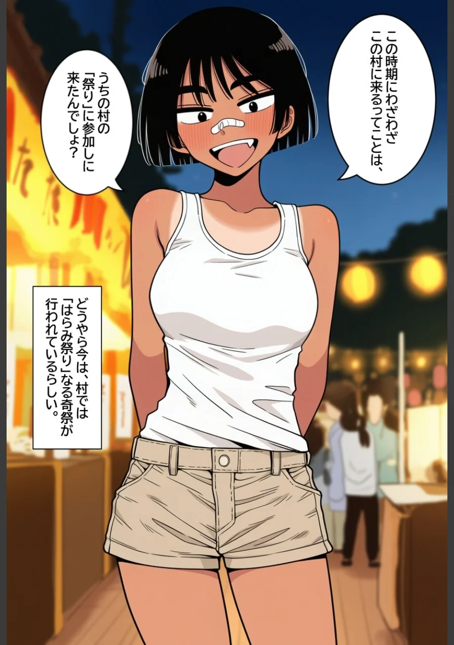 孕ませ村のボーイッシュ娘【モザイク版】（単話） 試し読み 5ページ