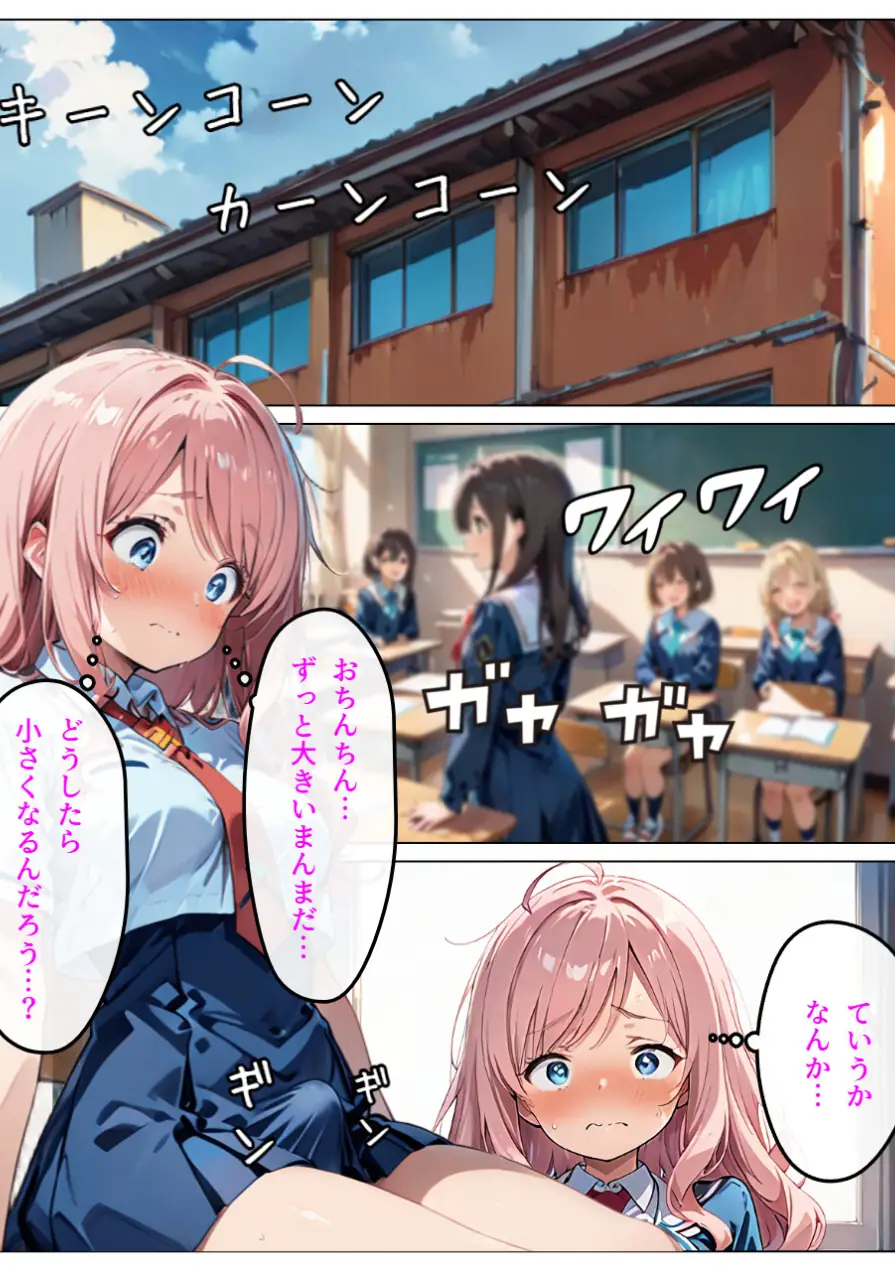 寄生チ〇ポに快楽堕ちして女子校の同級生に種付けしまくる【モザイク版】 試し読み 11ページ