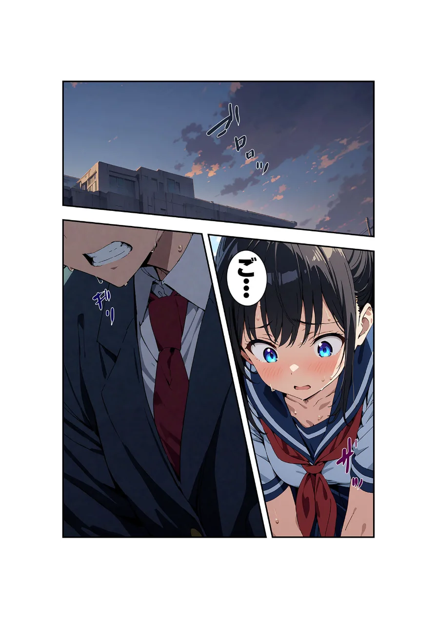 【全4作収録】びしょ濡●●● セット版 〜この子たち…気が狂うまで雨の中●されます〜 モザイク版 試し読み 6ページ