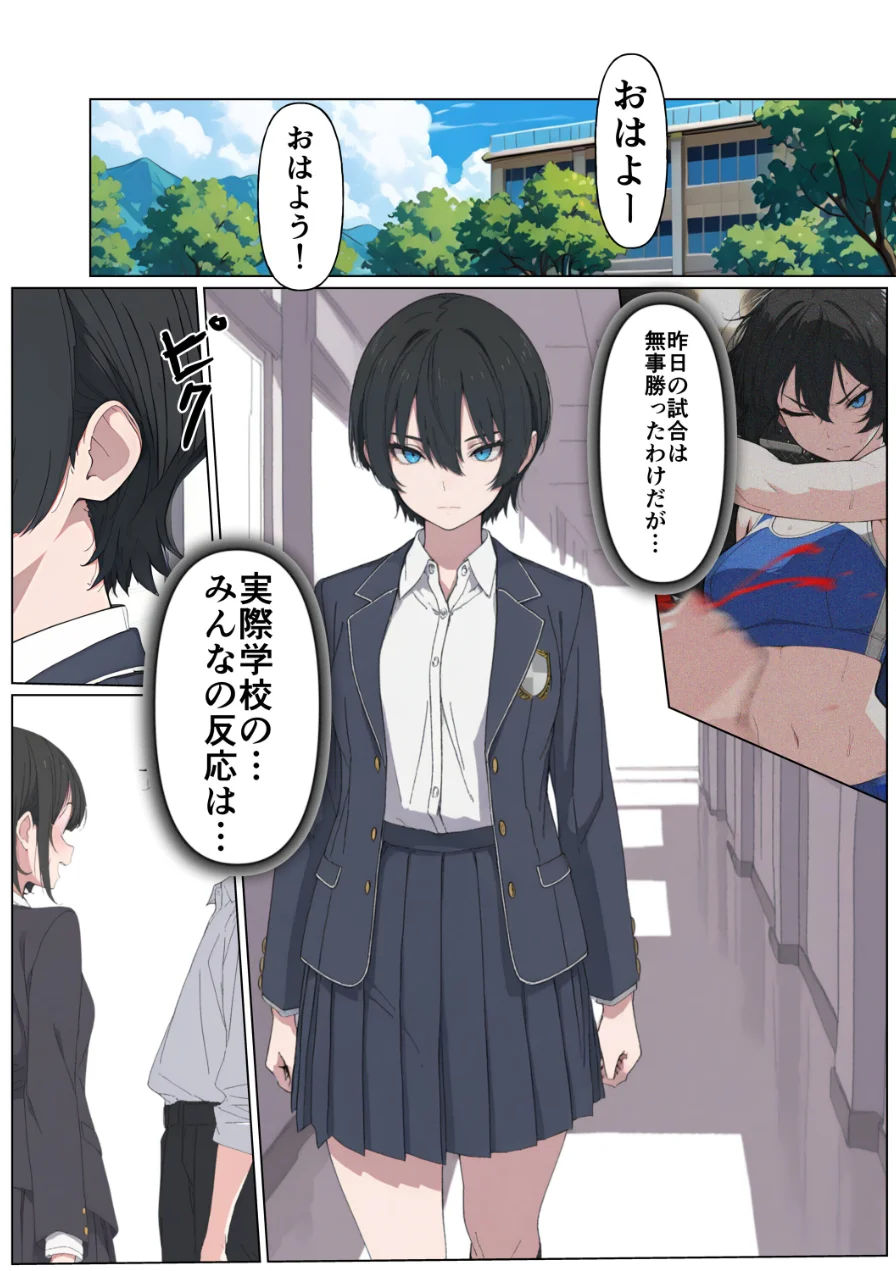 現役JK格闘家は穴モテしたい【モザイク版】 試し読み 8ページ