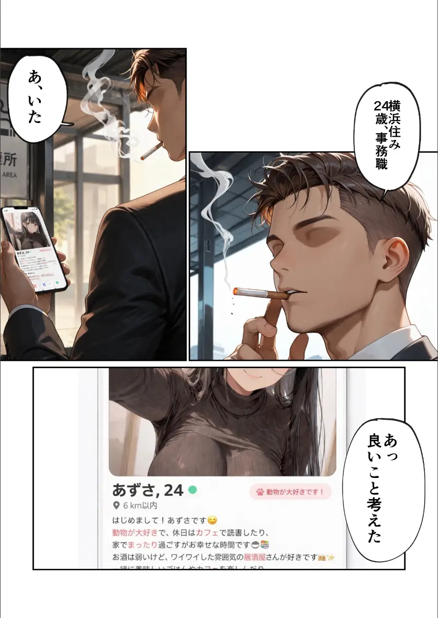 マチアプで紳士ムーブからの健全解放した清楚巨乳（24）がなぜか今ヤリチン上司の部屋にいるらしい【モザイク版】 試し読み 13ページ