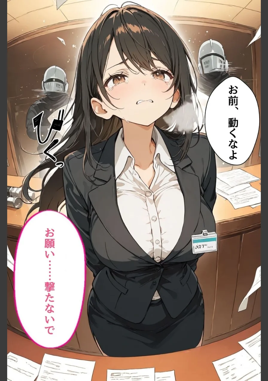 スーツ姿の美人OLが強盗の凶器よりチ○ポに屈服…完全メス落ち【モザイク版】 試し読み 10ページ
