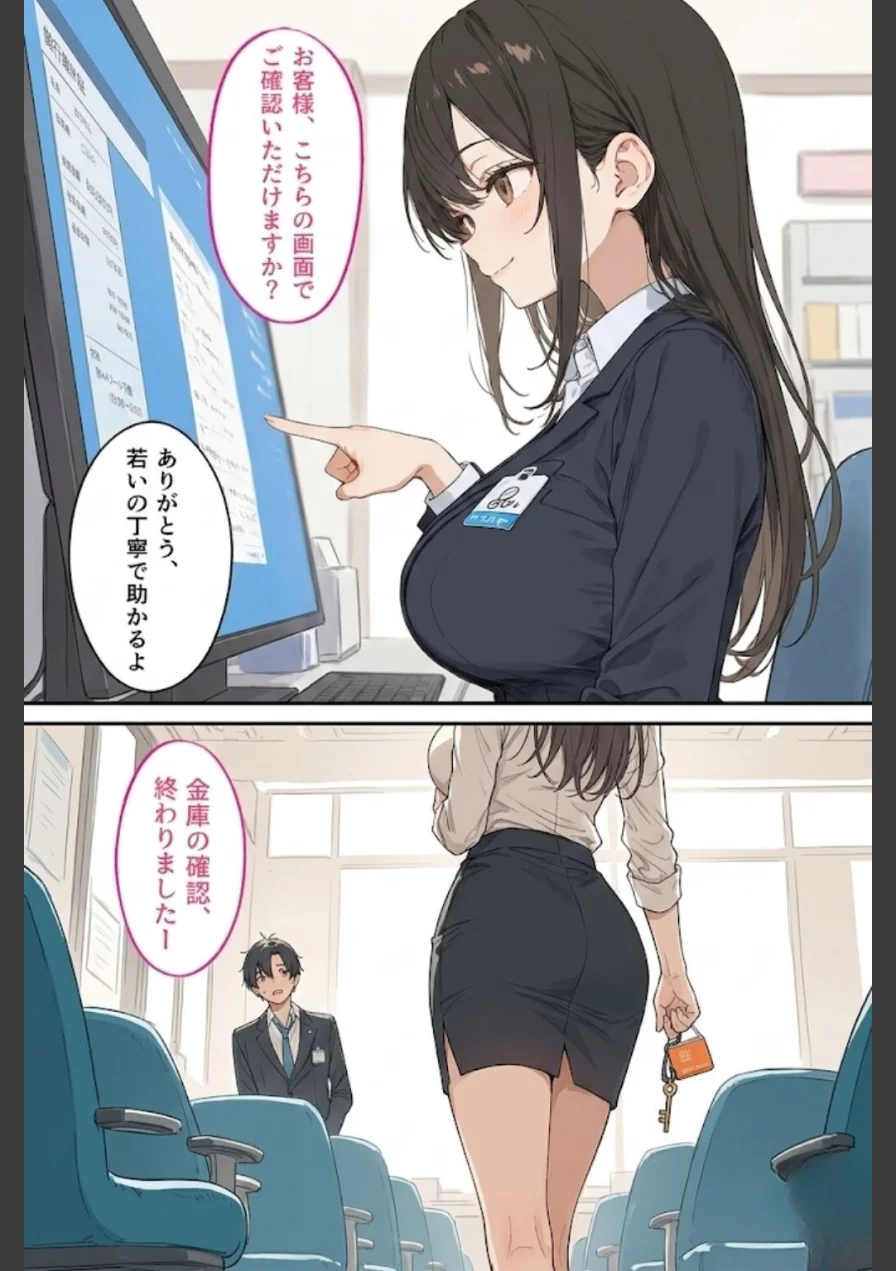 スーツ姿の美人OLが強盗の凶器よりチ○ポに屈服…完全メス落ち【モザイク版】 試し読み 3ページ