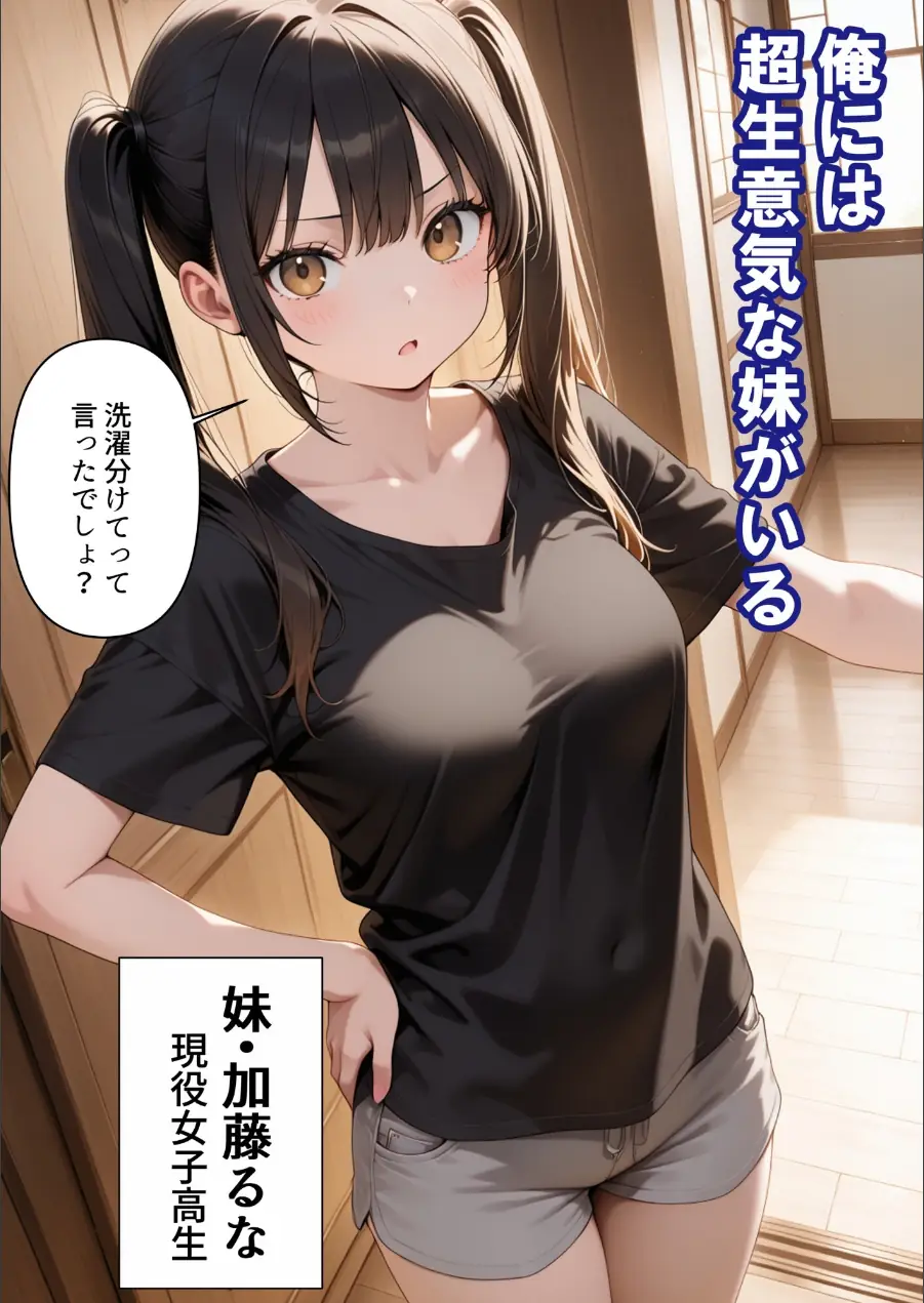 めちゃくちゃ生意気な現役学生アイドルの妹パンツでシコってたら…【モザイク版】 試し読み 1ページ