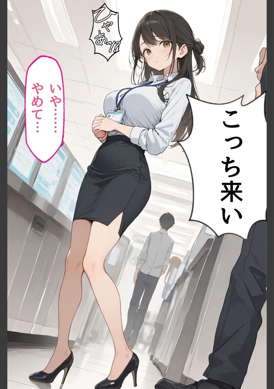 スーツ姿の美人OLが強盗の凶器よりチ○ポに屈服…完全メス落ち【モザイク版】 試し読み 12ページ