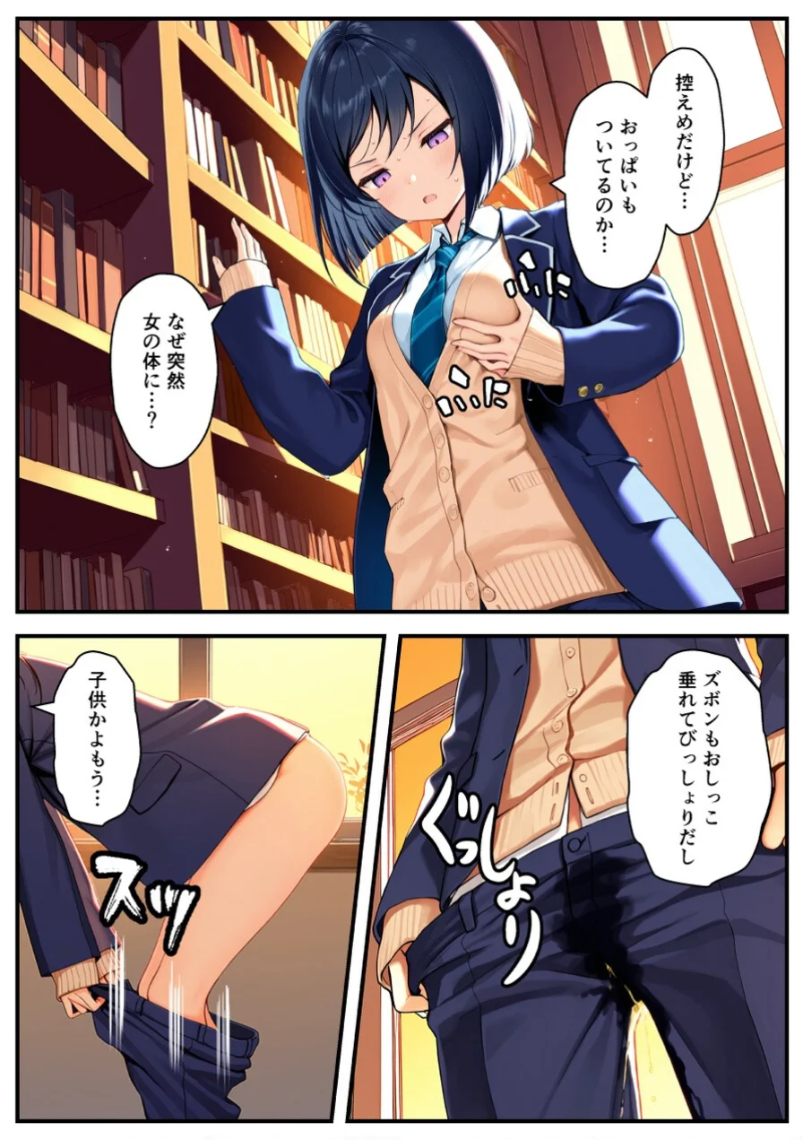 好きな子にフラれて女体化させられた生徒会長がマチアプで出会った同級生にメス堕ちする話【棒消し修正版】 試し読み 14ページ