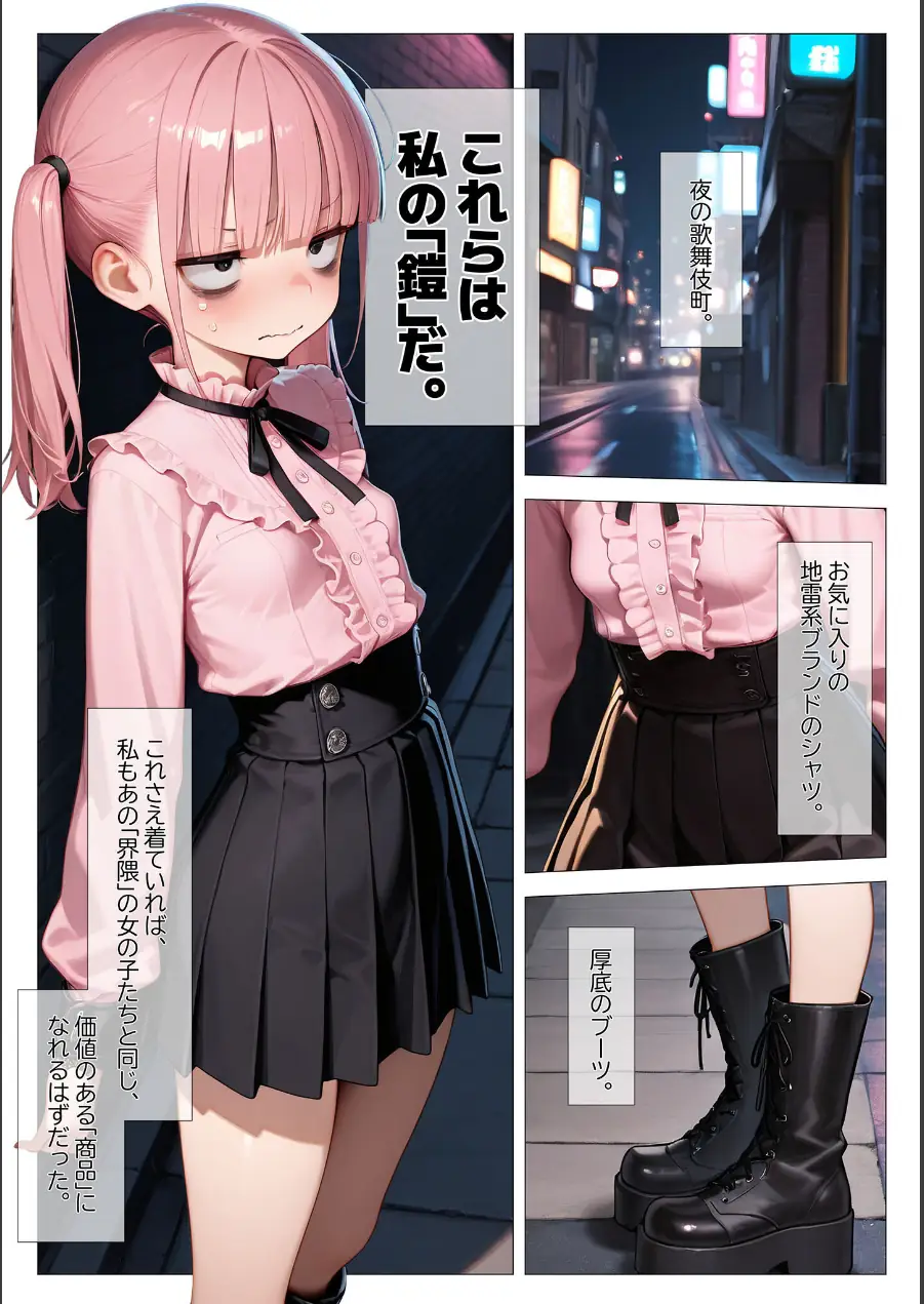 地雷系ブス、おじさんを買う。 モザイク版 試し読み 3ページ