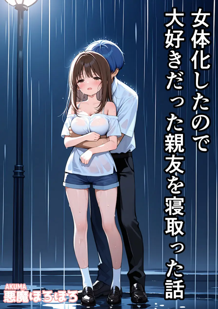 女体化したので大好きだった親友を寝取った話【モザイク版】 試し読み 1ページ
