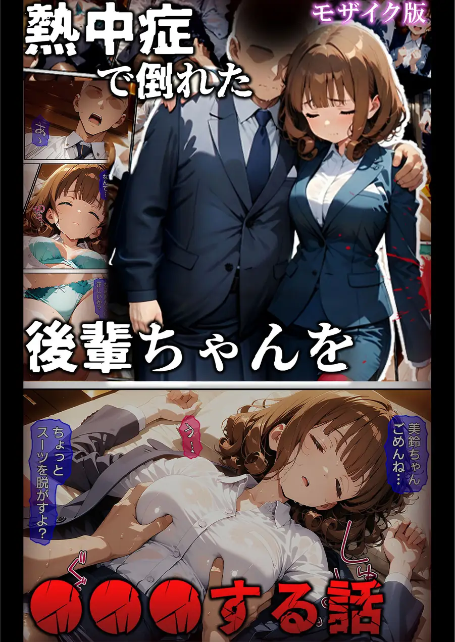 熱中症で倒れた後輩ちゃんを●●●する話 モザイク版 試し読み 1ページ