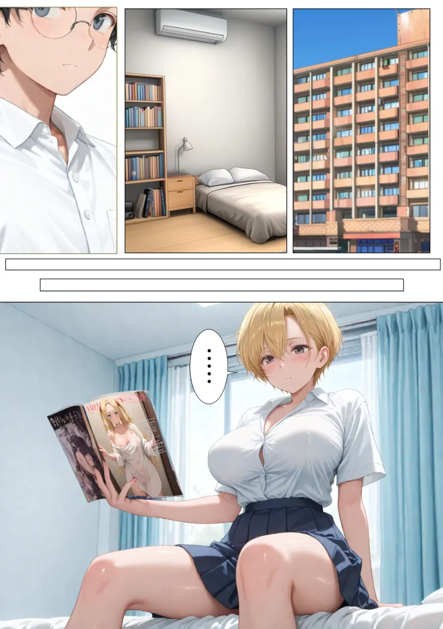 エロ同人大好きな女子校生ギャルがクラスメイトと初濃厚SEX【モザイク版】 試し読み 9ページ