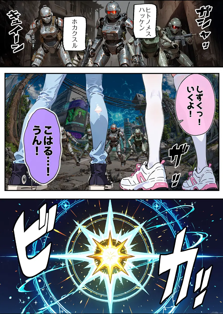 AIが支配する世界で人類を裏切った俺は正義の魔法少女をドスケベ●●する モザイク版 試し読み 8ページ