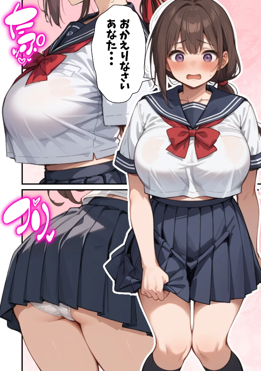 セックスレスに悩む若妻（30）12年ぶりに制服を着てイチャラブセックスする話【モザイク版】 試し読み 10ページ