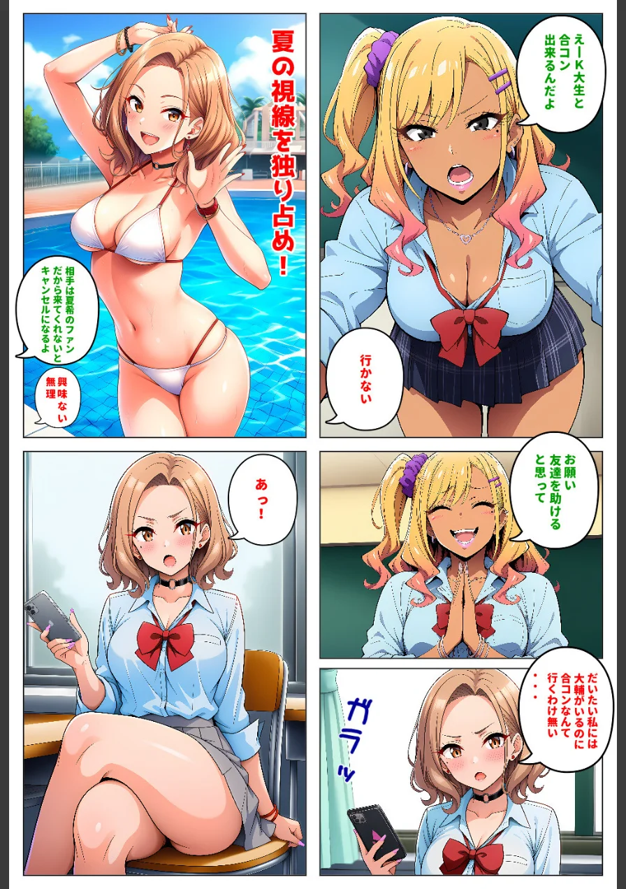 人気読モのギャル幼馴染は、みんなには塩対応なのに僕には世話焼きでデレる【モザイク版】 試し読み 2ページ