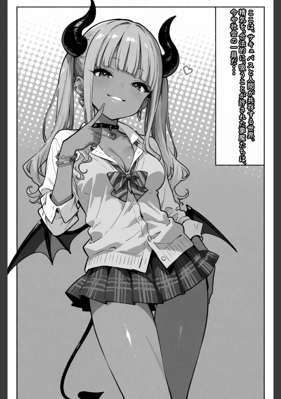 メス〇〇淫魔のくせにナマイキだ！【棒消し修正版】（単話） 試し読み 1ページ