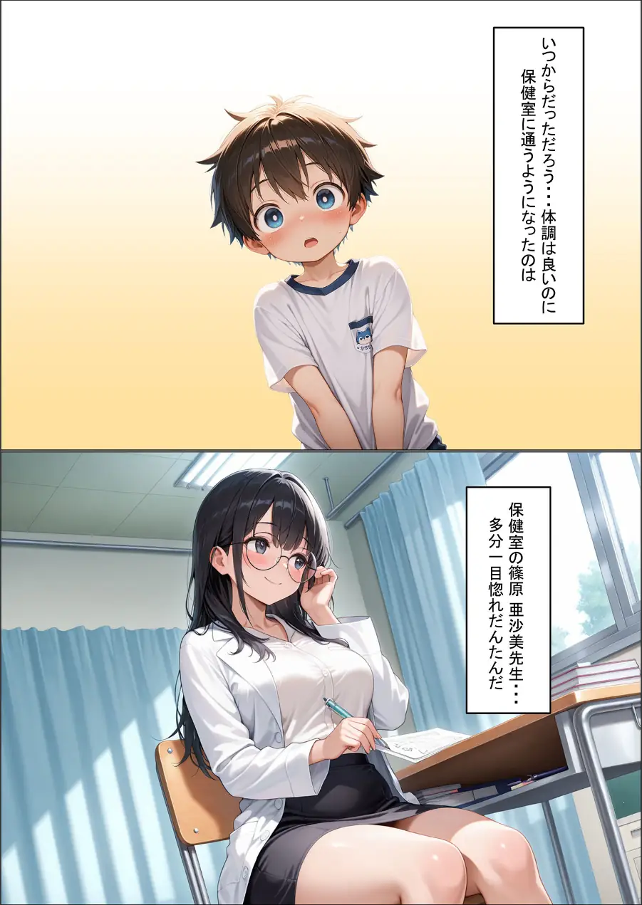 今日からボクが保健室の●●（ハート） 〜純粋な恋心が歪んだ気持ちに変わる…〜 モザイク版 試し読み 3ページ