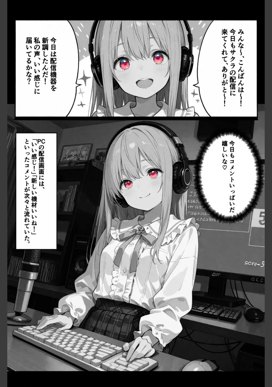 彼女が配信中ならイタズラし放題じゃね！！！【棒消し修正版】（単話） 試し読み 6ページ