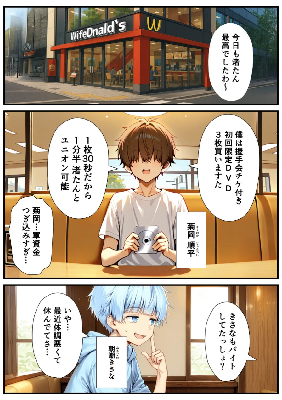 陰キャでドルオタな俺が人気アイドルそっくりに女体化して本人と3 Pすることになった【棒消し修正版】 試し読み 4ページ