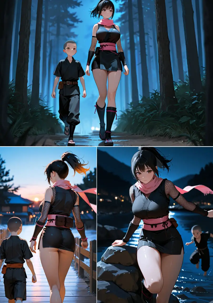 隙だらけな爆乳くの一潜入任務 モザイク版 試し読み 13ページ