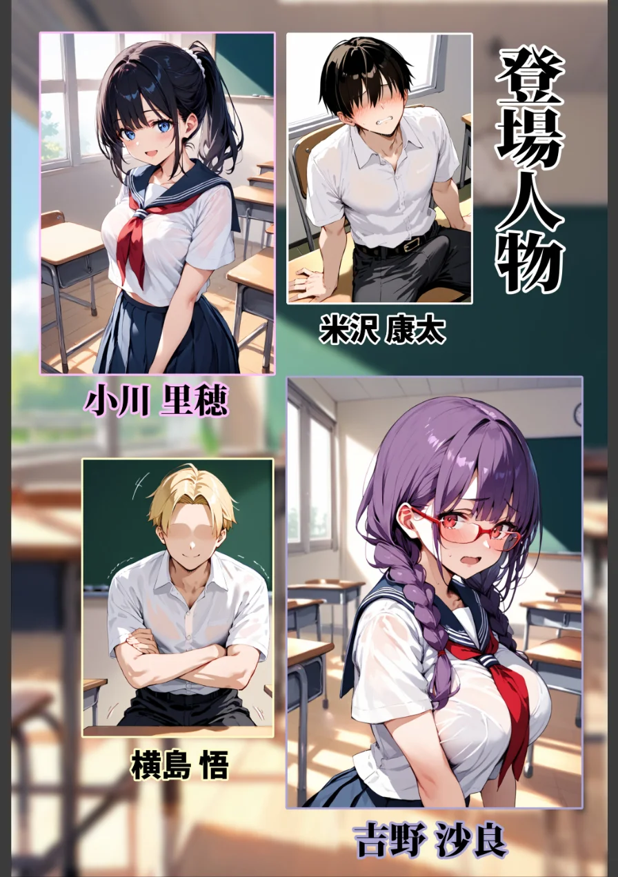 ずっと好きだった女の子に彼氏がいたので、女友達にマ〇コを貸してもらった件【モザイク版】 試し読み 3ページ