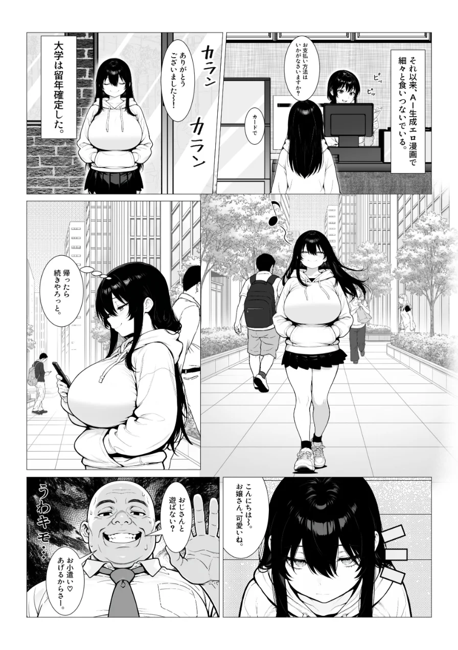 まみちゃんの口は災いの元〜性悪だけど彼氏が欲しい！チビ巨乳JDが無様にオナホ堕ちする話〜【前編】【棒消し修正版】 試し読み 2ページ