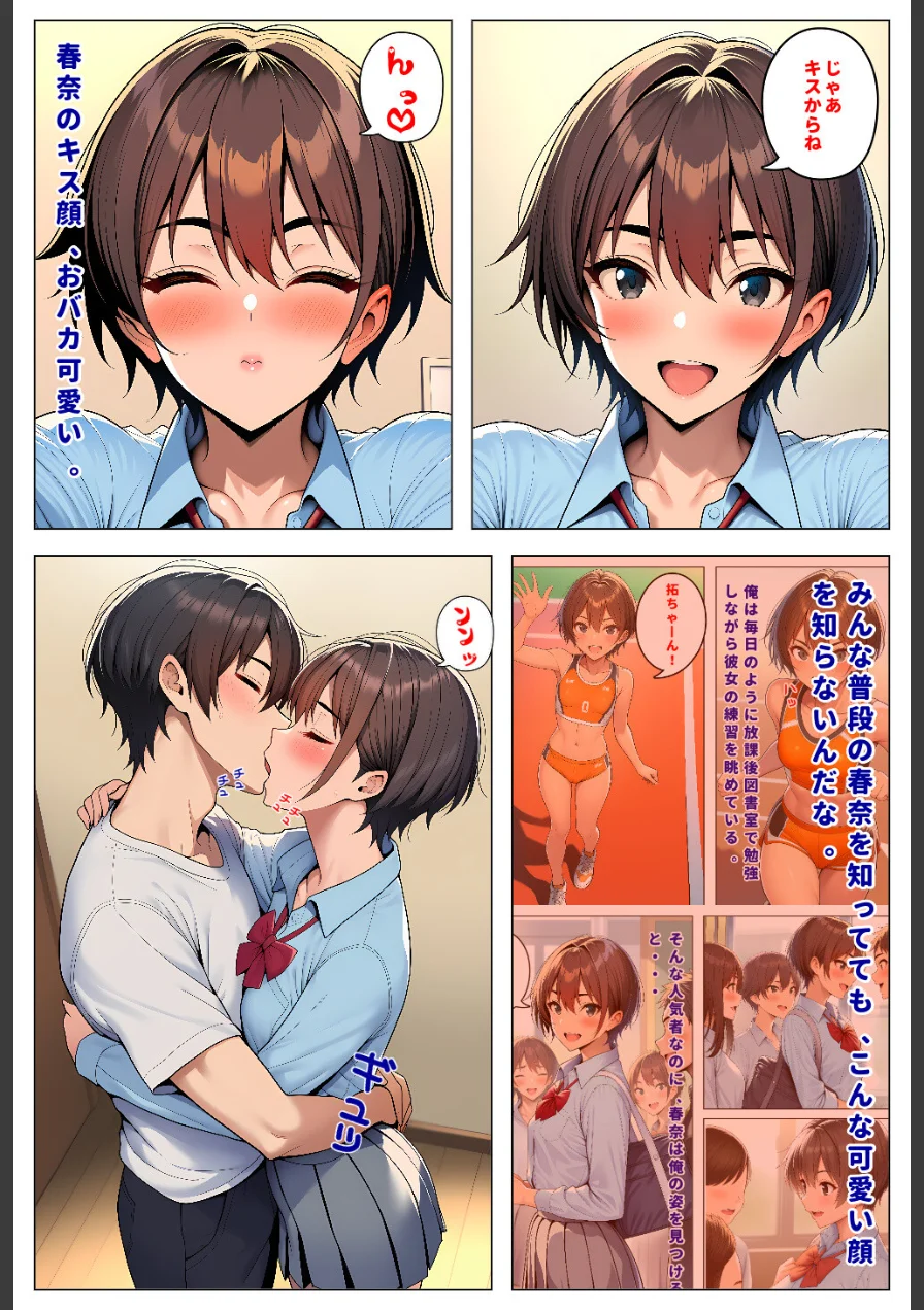 人気者のボーイッシュ幼馴染は、イケメンにはなびかないのに俺にはデレてすぐイク【モザイク版】 試し読み 7ページ