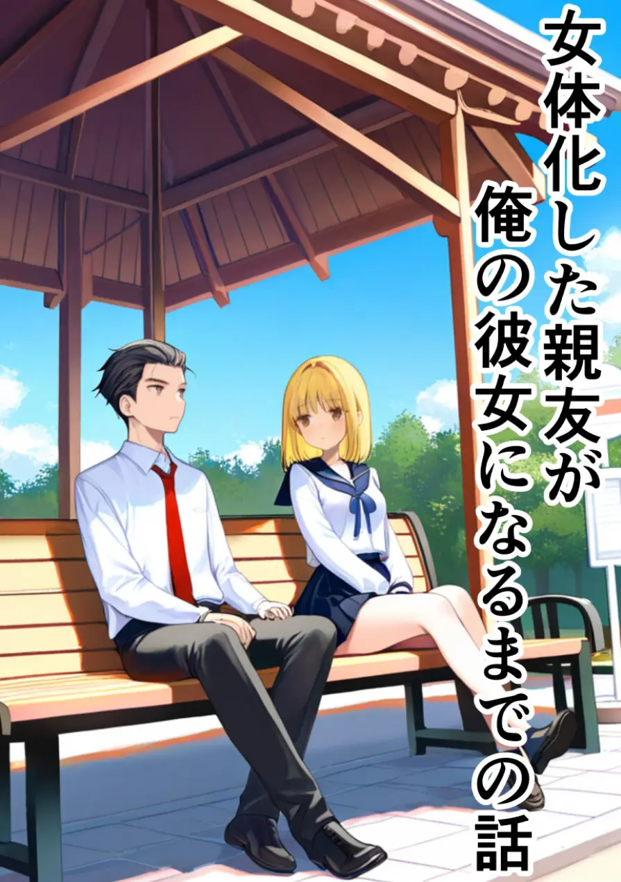 女体化した親友が俺の彼女になるまでの話【モザイク版】 試し読み 1ページ