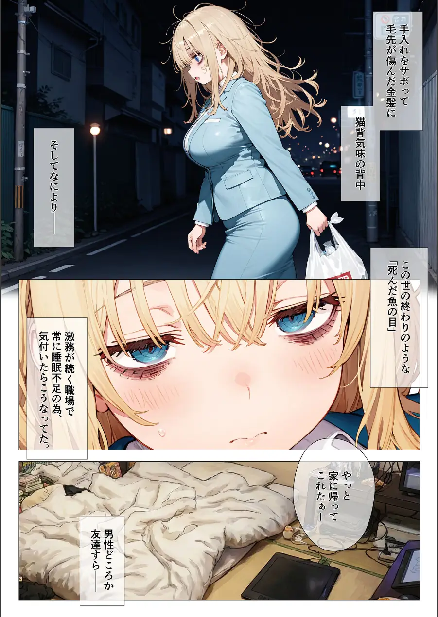 エロ漫画の国のアリス -29歳限界女子が漫画の世界を堪能する- モザイク版 試し読み 4ページ