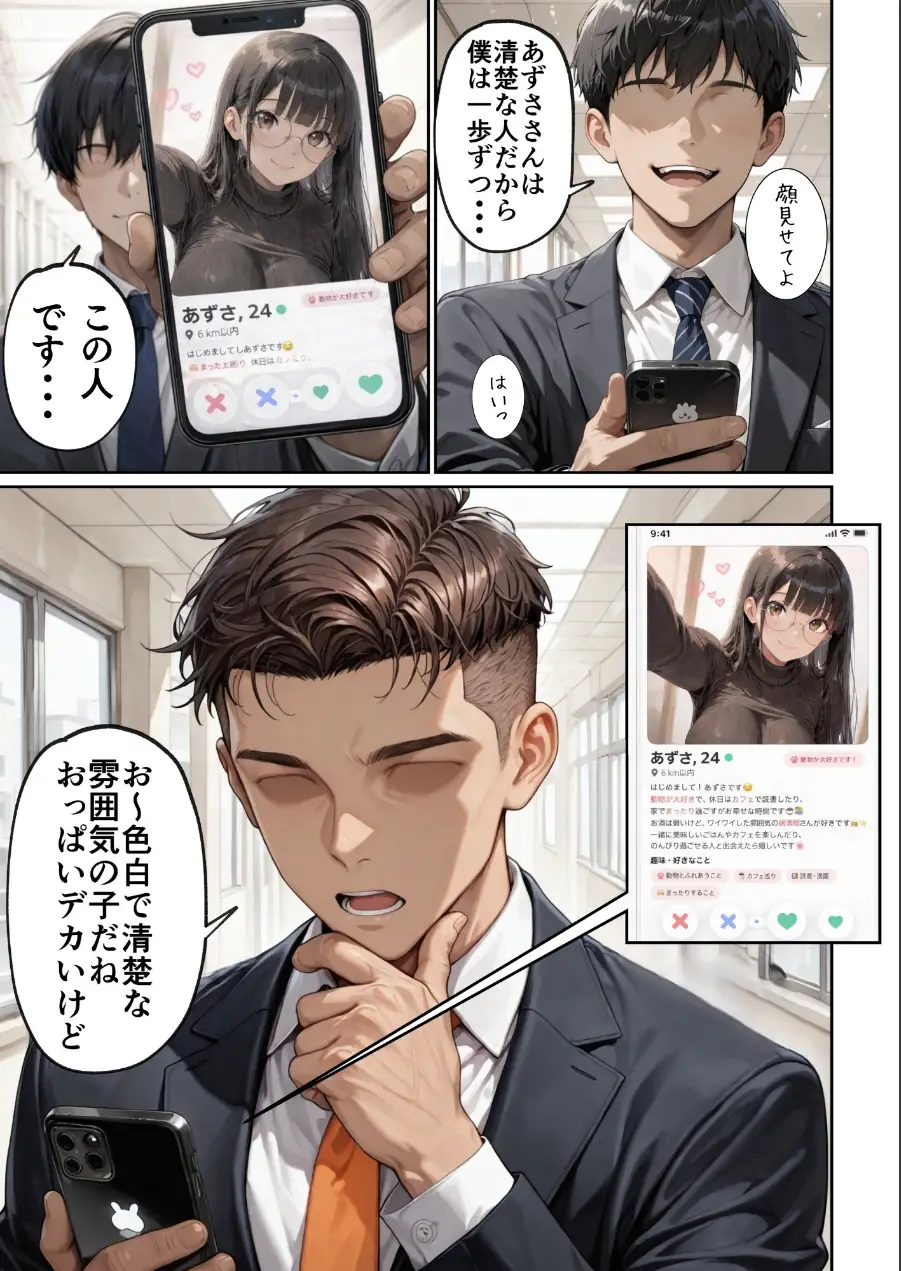 マチアプで紳士ムーブからの健全解放した清楚巨乳（24）がなぜか今ヤリチン上司の部屋にいるらしい【モザイク版】 試し読み 10ページ