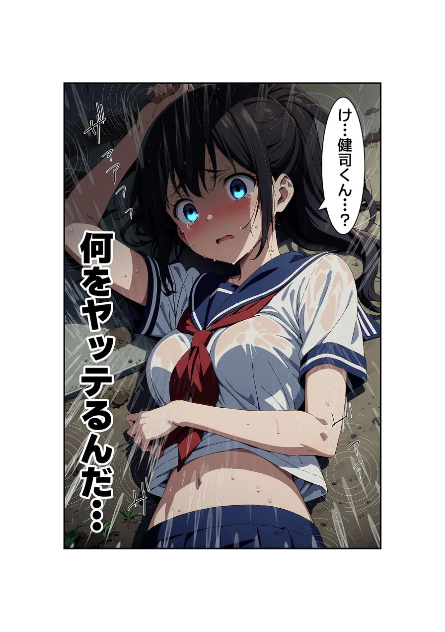 【全4作収録】びしょ濡●●● セット版 〜この子たち…気が狂うまで雨の中●されます〜 モザイク版 試し読み 14ページ