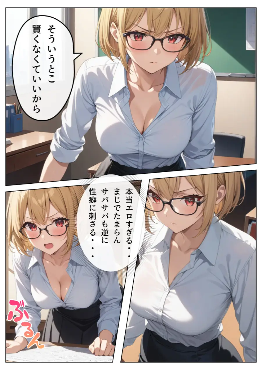 巨乳眼鏡家庭教師 快楽堕ちしたので中出ししてあげた【モザイク版】 試し読み 6ページ