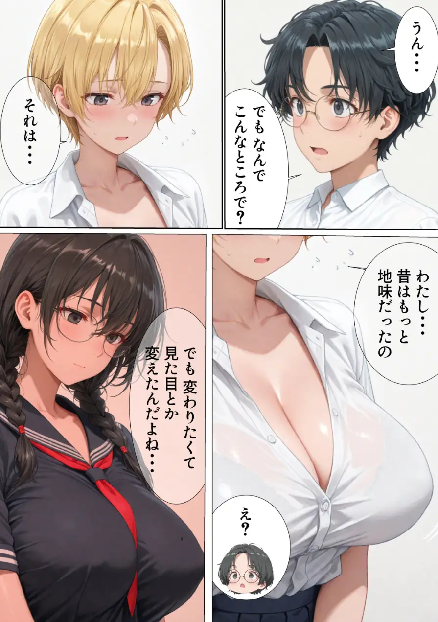 エロ同人大好きな女子校生ギャルがクラスメイトと初濃厚SEX【モザイク版】 試し読み 6ページ