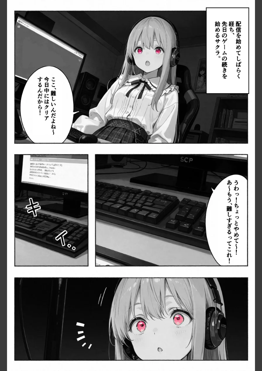 彼女が配信中ならイタズラし放題じゃね！！！【棒消し修正版】（単話） 試し読み 7ページ