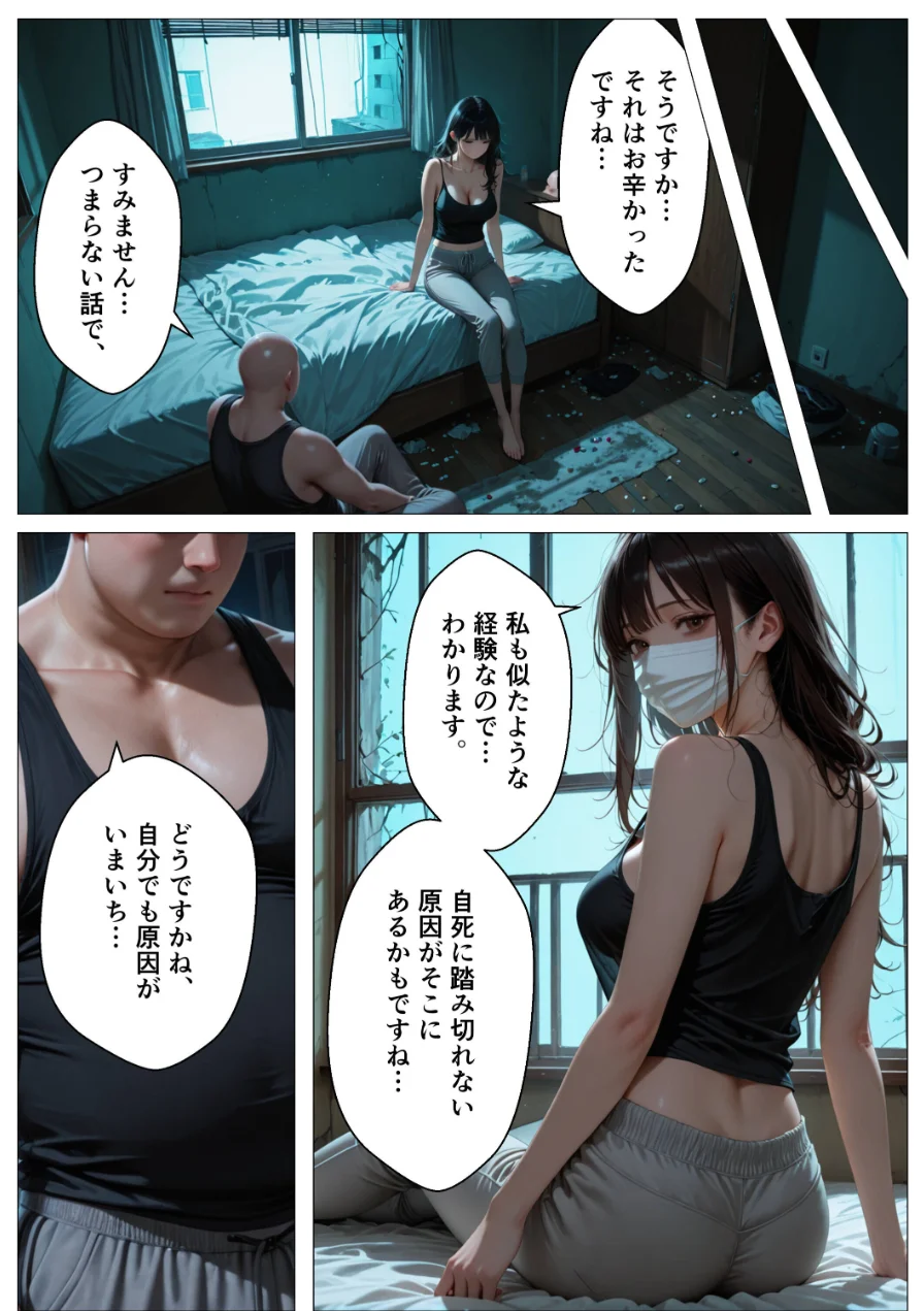 モブの俺、なぜか死ぬ約束をした女と付き合うことになった話【モザイク版】 試し読み 9ページ