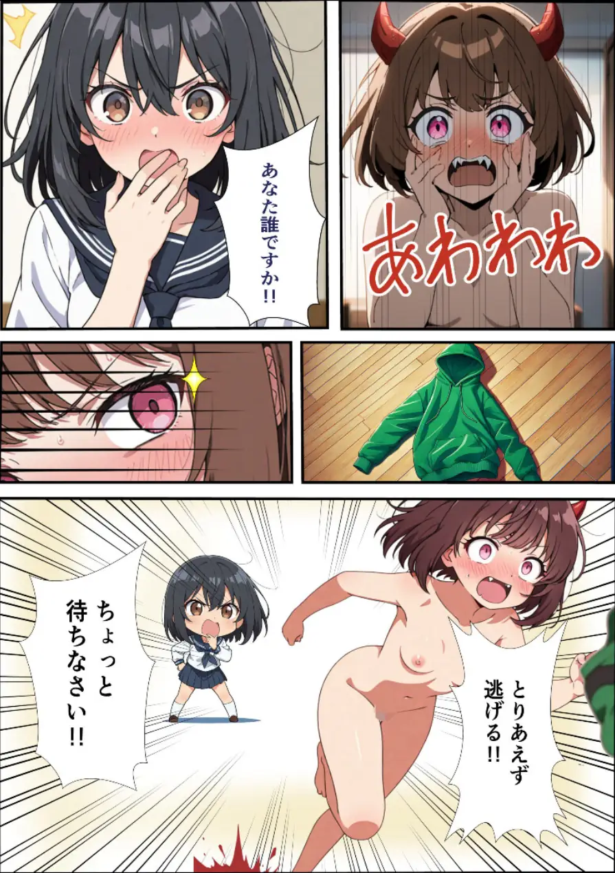 朝起きたら突然女体化して淫魔になってた話【モザイク版】（単話） 試し読み 6ページ