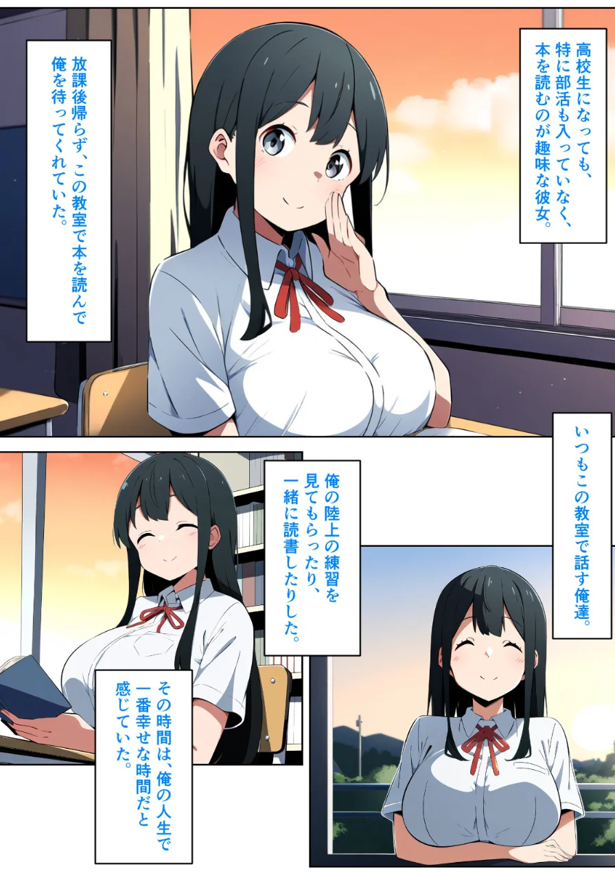 黒髪陰キャの幼馴染をチャラ男先輩に寝取られる話【モザイク版】 試し読み 5ページ