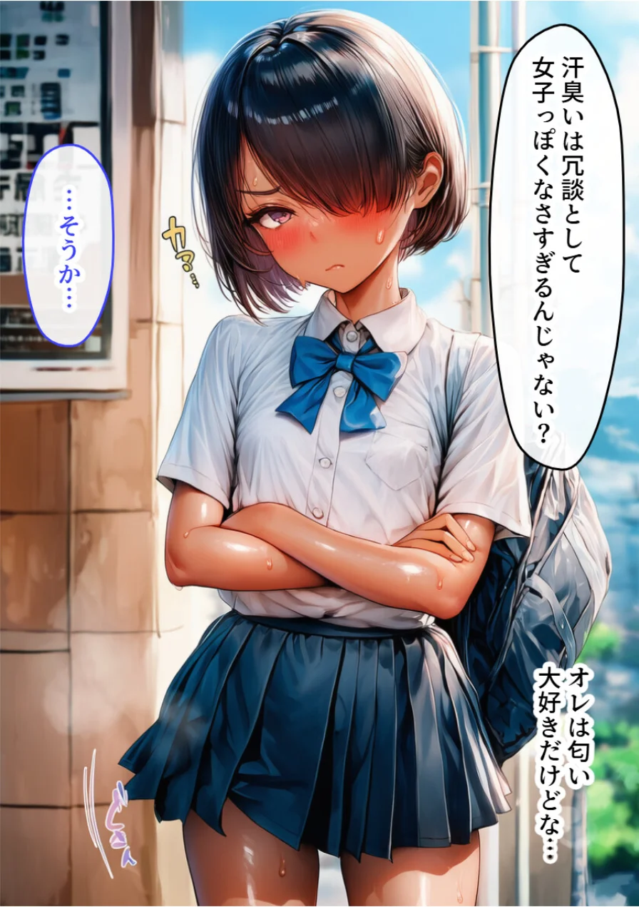 幼なじみは隠れ巨乳！テニス部で一番かわいいボーイッシュ少女とイチャラブSEX【モザイク版】（単話） 試し読み 8ページ