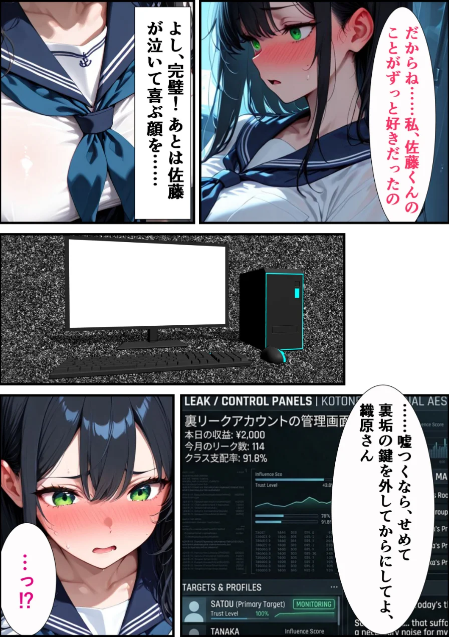 学校一人気の腹黒生徒会長が連続アクメで完堕ちする話【モザイク版】 試し読み 13ページ