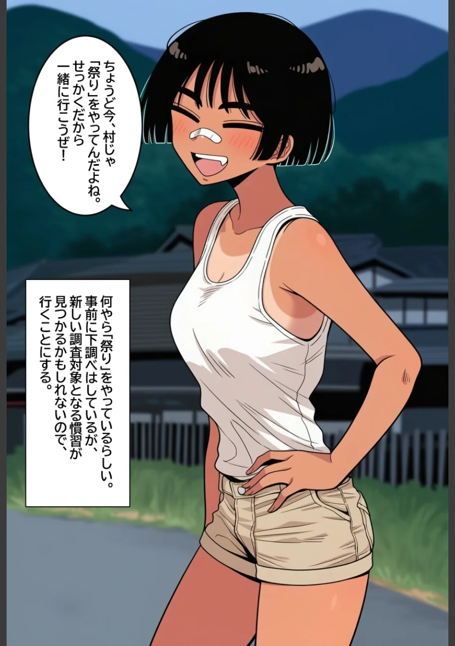 孕ませ村のボーイッシュ娘【モザイク版】（単話） 試し読み 3ページ