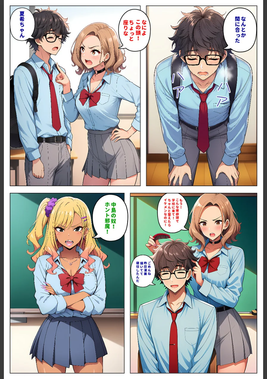人気読モのギャル幼馴染は、みんなには塩対応なのに僕には世話焼きでデレる【モザイク版】 試し読み 3ページ