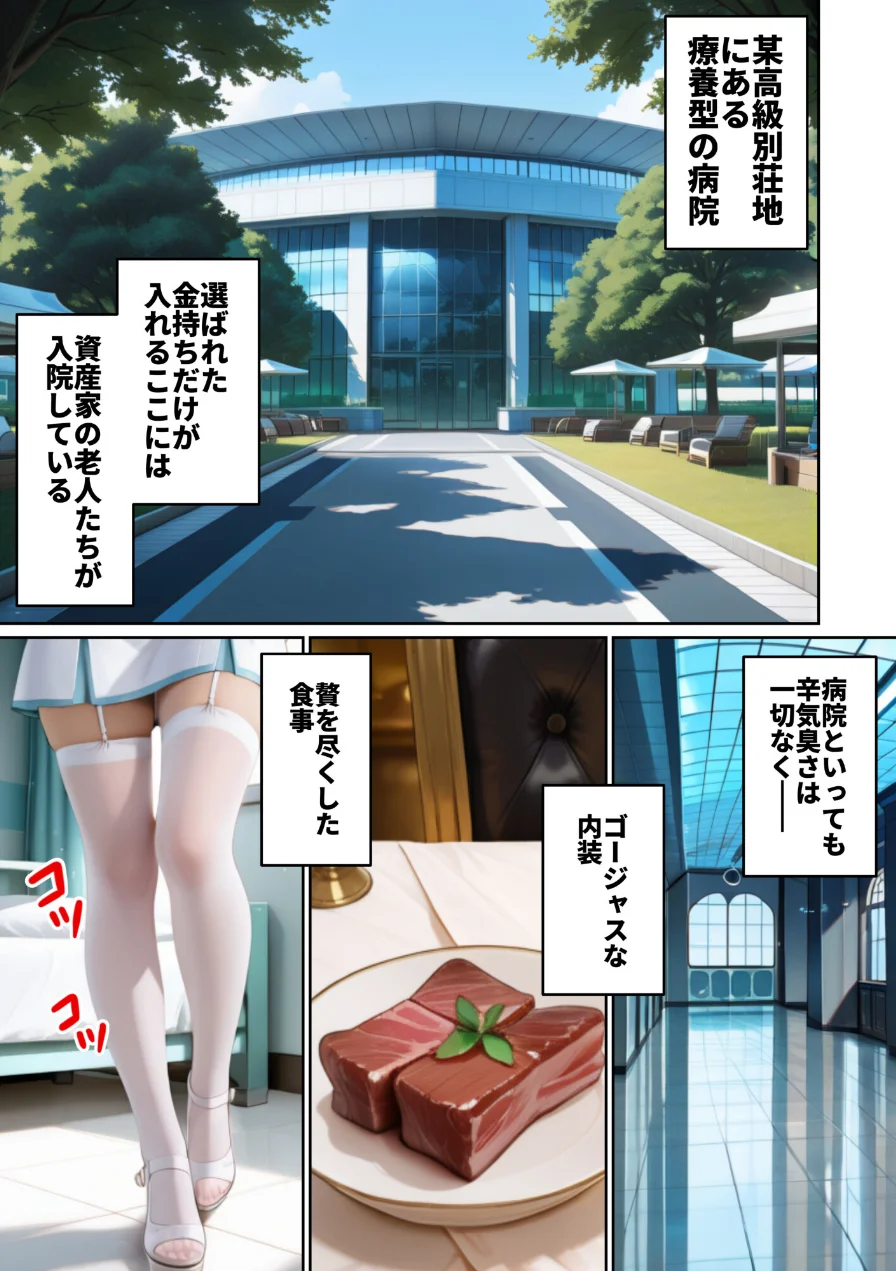 入院中の資産家ジジイにガチ恋したナースの献身がヤバ過ぎた話。【モザイク版】 試し読み 2ページ
