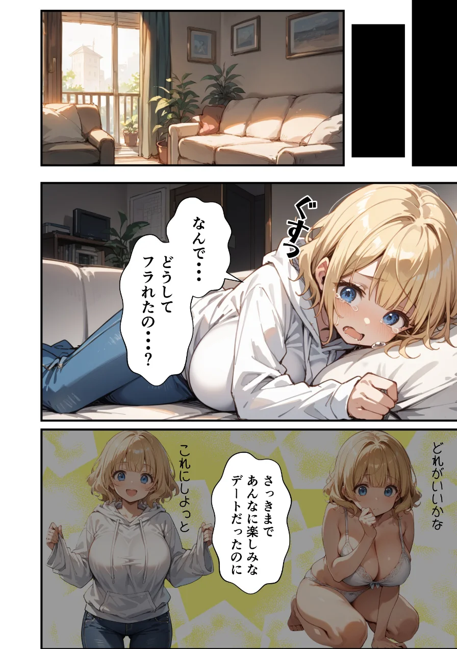 可愛い妹が失恋したので慰め上書き中出しセックスした話【モザイク版】 試し読み 4ページ