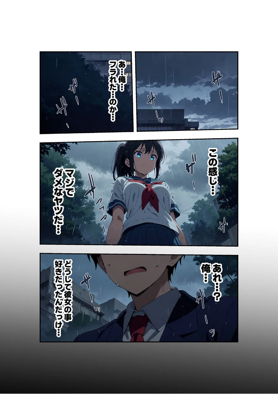 【全4作収録】びしょ濡●●● セット版 〜この子たち…気が狂うまで雨の中●されます〜 モザイク版 試し読み 8ページ