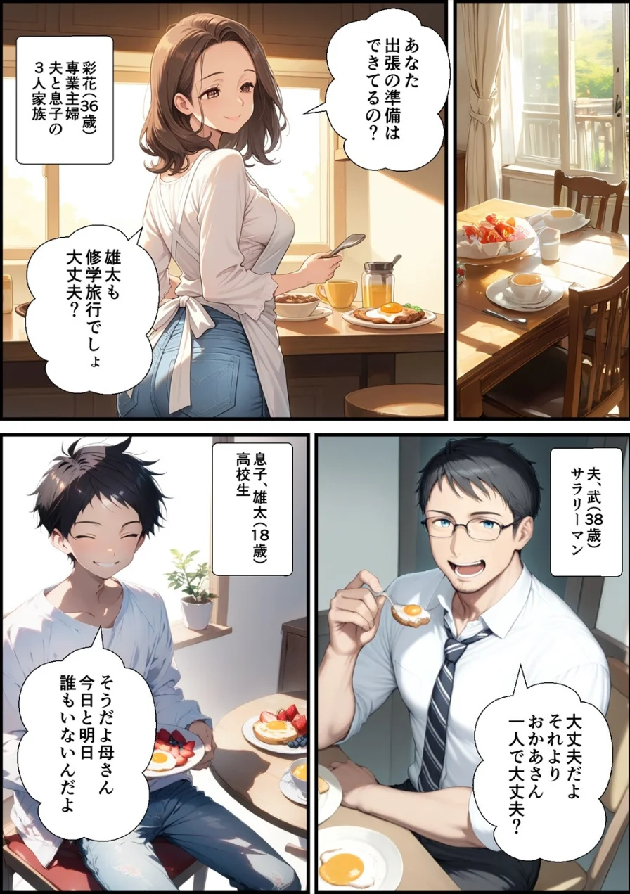 アラフォー奥さん、はじめての不倫【モザイク版】 試し読み 1ページ