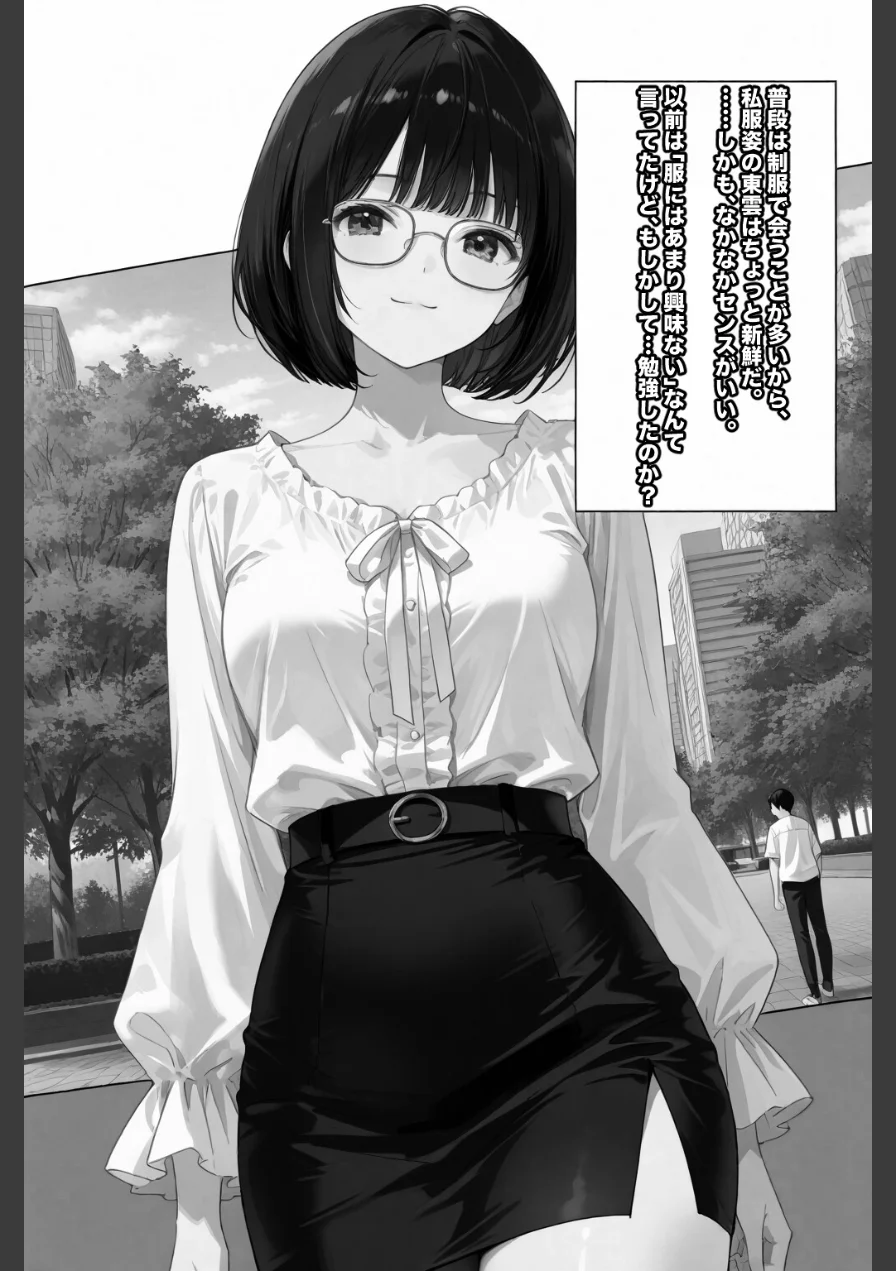 文学彼女ハ、ネトラレル【棒消し修正版】（単話） 試し読み 4ページ