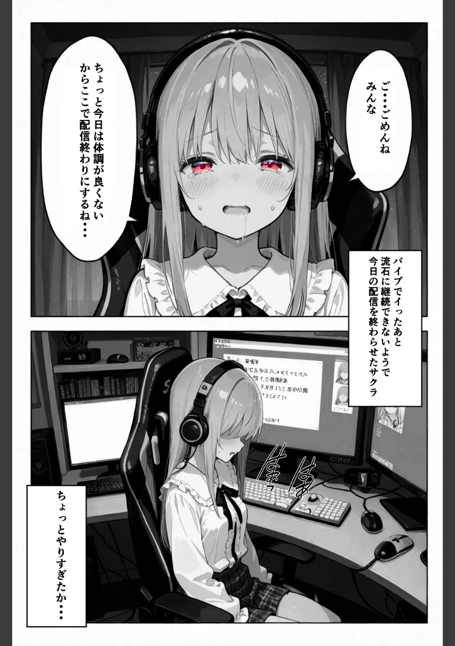彼女が配信中ならイタズラし放題じゃね！！！【棒消し修正版】（単話） 試し読み 12ページ