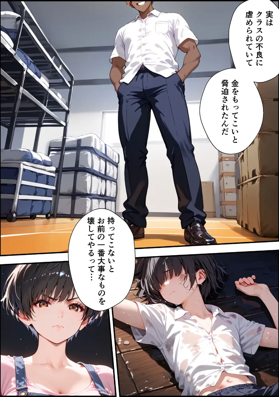 【全2作収録】女手ひとつでボクを育ててくれた自慢の母がボクを守るためにいじめっ子の女になる話 1＆2 モザイク版 試し読み 8ページ