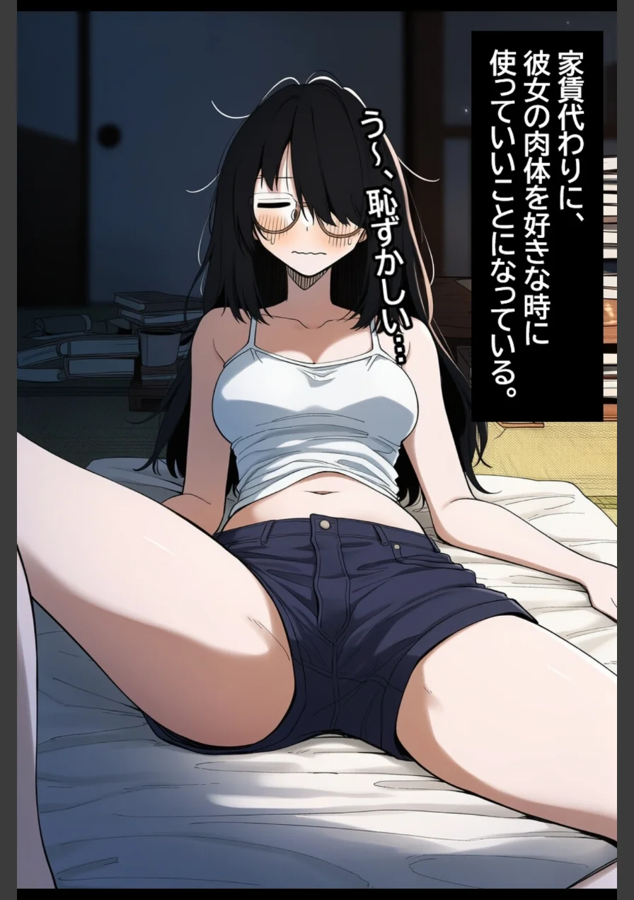 陰キャ眼鏡女を孕ませる。【モザイク版】（単話） 試し読み 4ページ